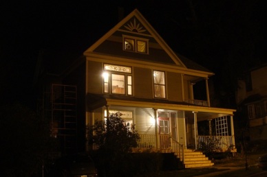 Our house looks a lot more lifelike now that the lights are working again.